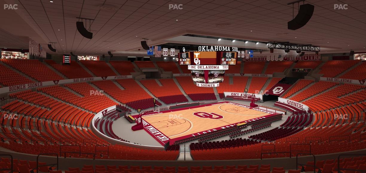 Lloyd Noble Center - Section 210 Seat View