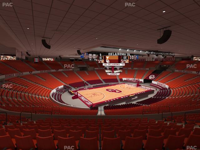 Lloyd Noble Center - Section 210 Seat View