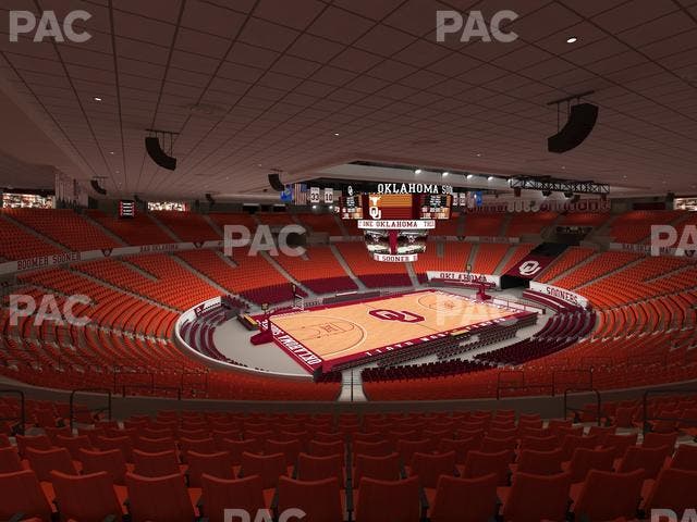 Lloyd Noble Center - Section 210 Seat View