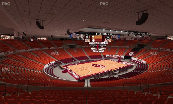 Lloyd Noble Center - Section 210 Seat View