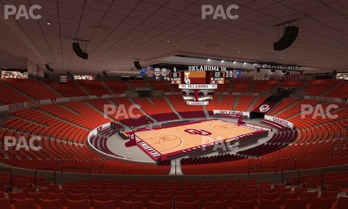 Lloyd Noble Center - Section 210 Seat View