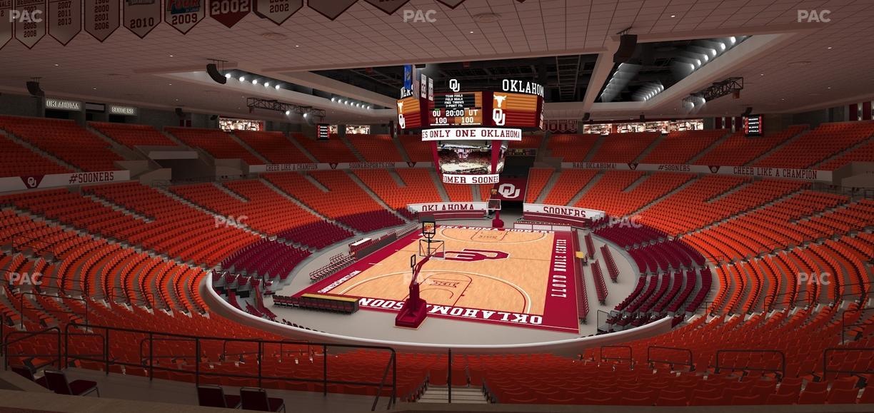 Lloyd Noble Center - Section 213 Seat View