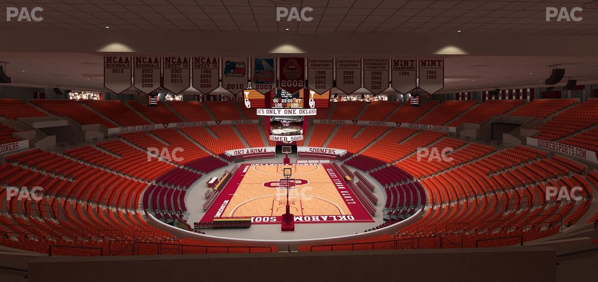 Lloyd Noble Center - Section 214 Seat View