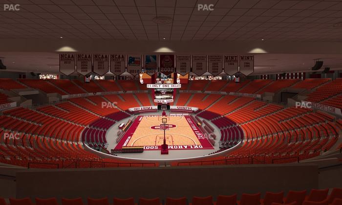 Lloyd Noble Center - Section 214 Seat View