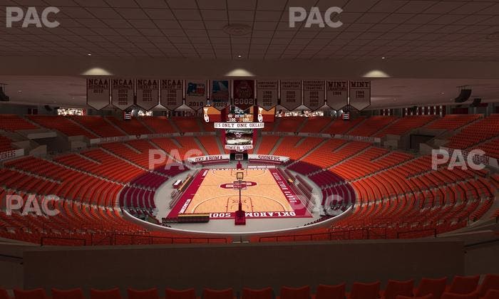 Lloyd Noble Center - Section 214 Seat View