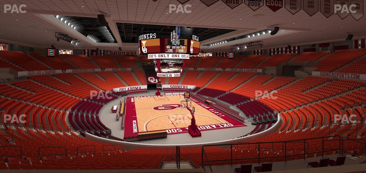Lloyd Noble Center - Section 215 Seat View