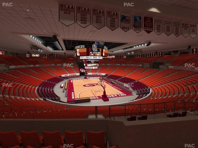 Lloyd Noble Center - Section 215 Seat View