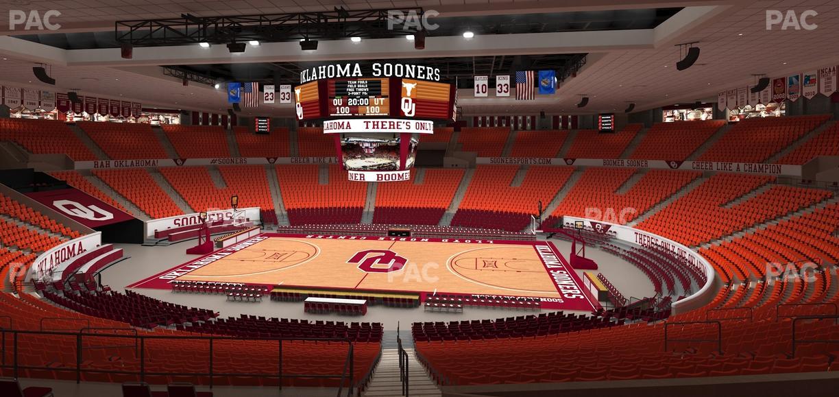 Lloyd Noble Center - Section 220 Seat View