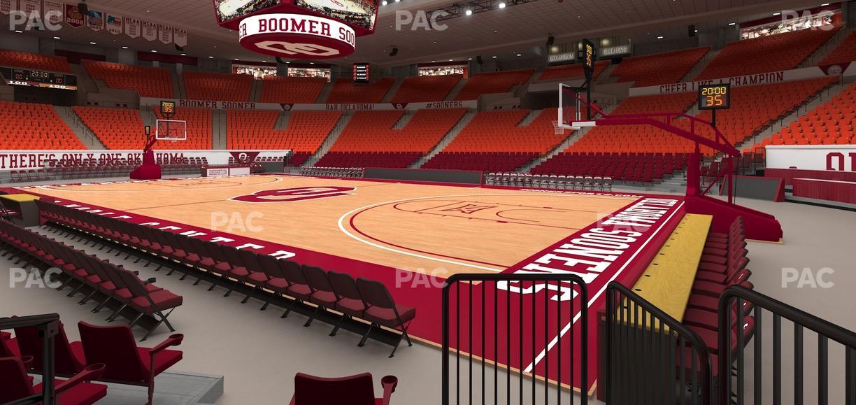 Lloyd Noble Center - Section F 1 Seat View