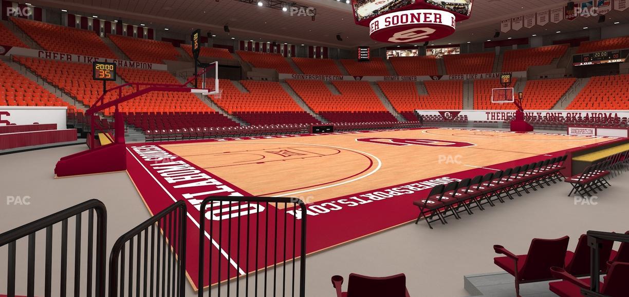 Lloyd Noble Center - Section F 10 Seat View