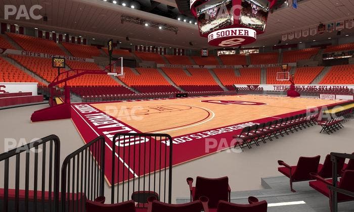 Lloyd Noble Center - Section F 10 Seat View