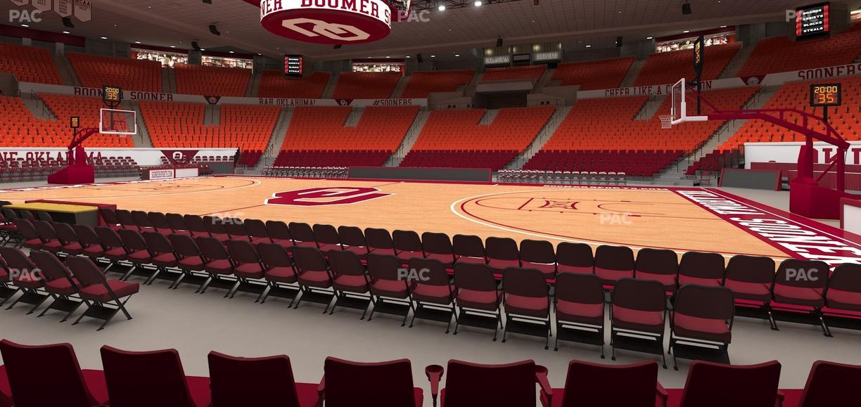 Lloyd Noble Center - Section F 2 Seat View