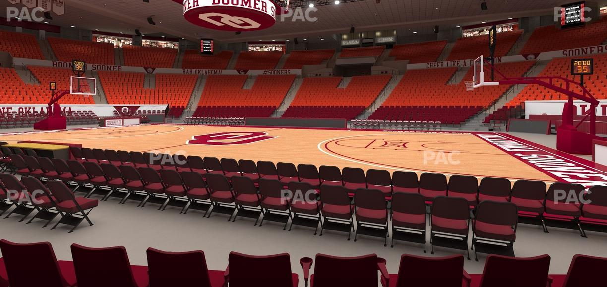 Lloyd Noble Center - Section F 2 Seat View