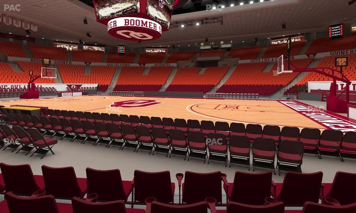 Lloyd Noble Center - Section F 2 Seat View