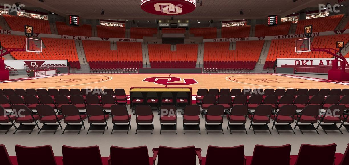 Lloyd Noble Center - Section F 3 Seat View