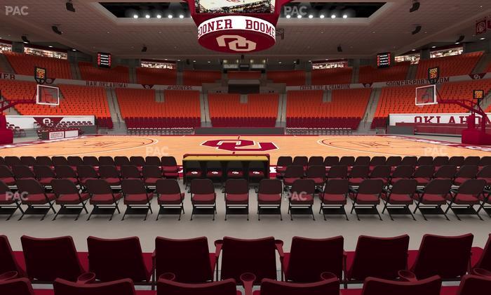 Lloyd Noble Center - Section F 3 Seat View