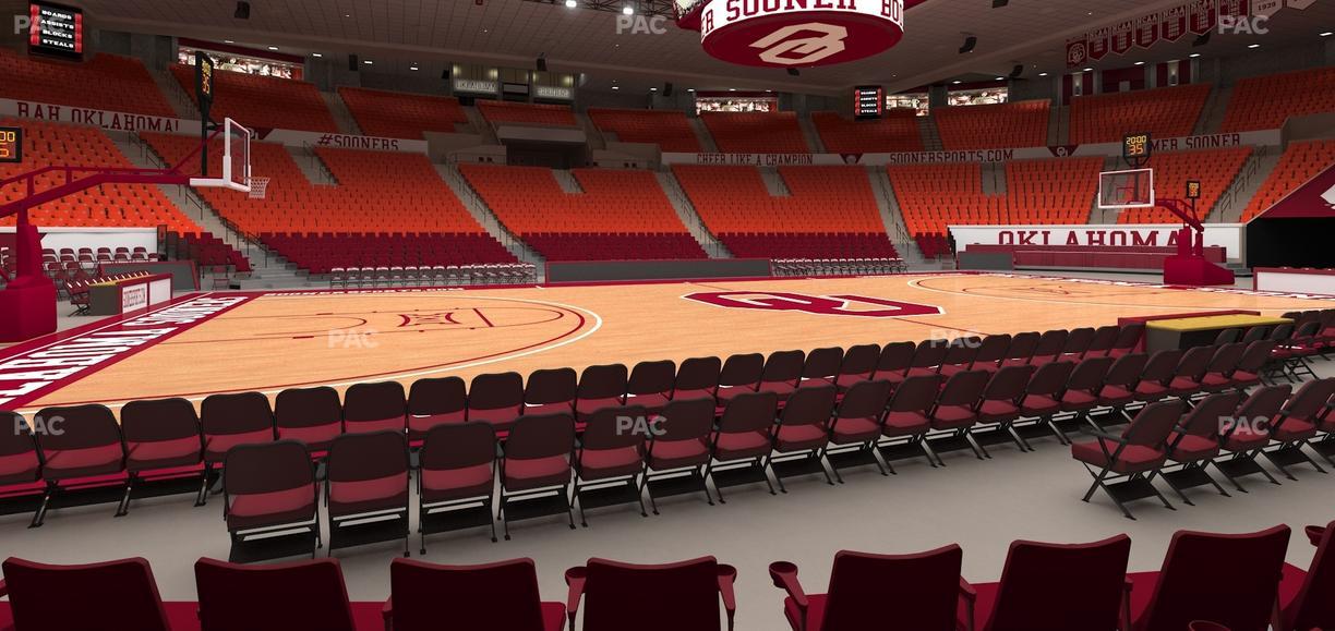 Lloyd Noble Center - Section F 4 Seat View