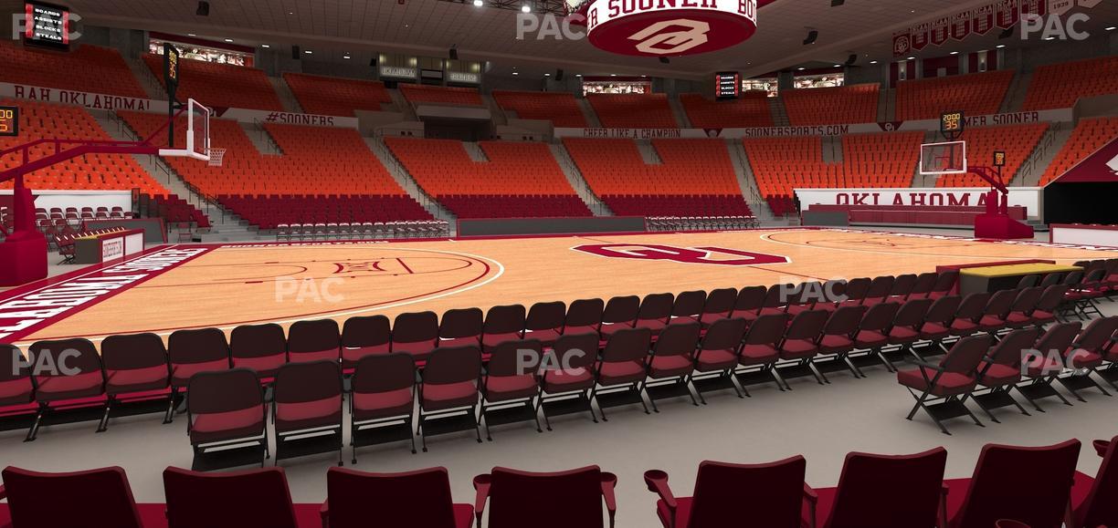 Lloyd Noble Center - Section F 4 Seat View