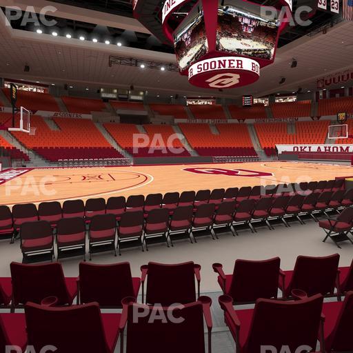 Lloyd Noble Center - Section F 4 Seat View