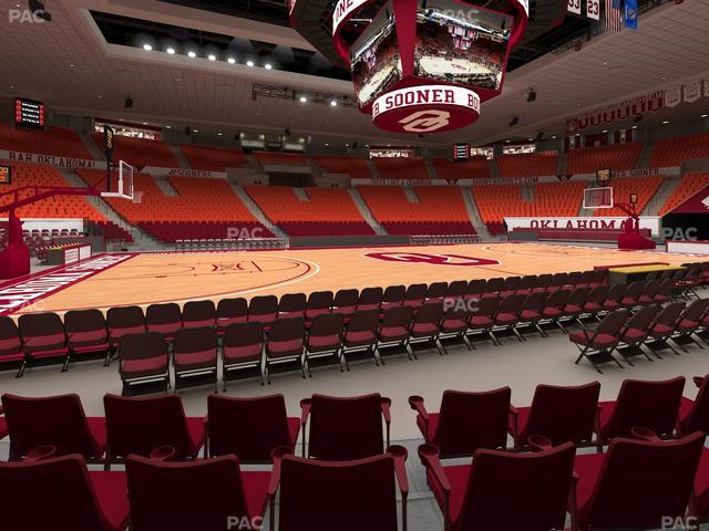 Lloyd Noble Center - Section F 4 Seat View