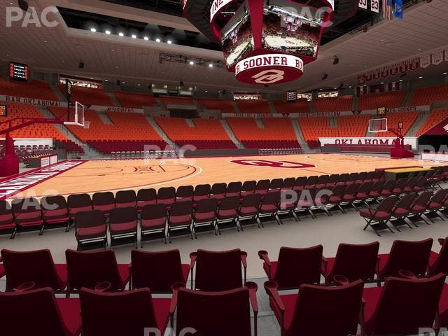 Lloyd Noble Center - Section F 4 Seat View