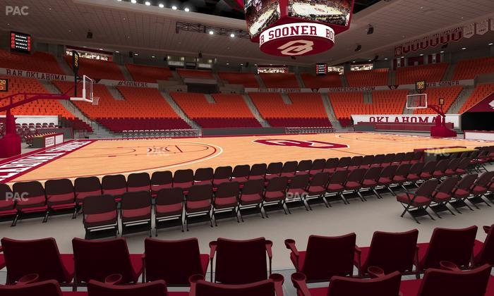 Lloyd Noble Center - Section F 4 Seat View
