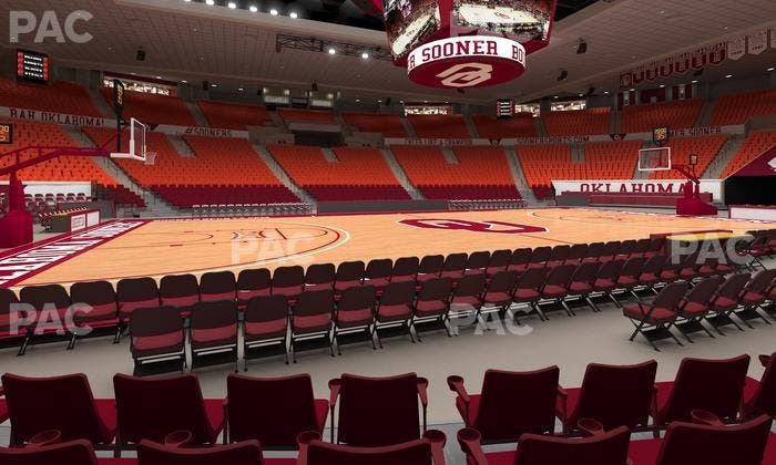 Lloyd Noble Center - Section F 4 Seat View