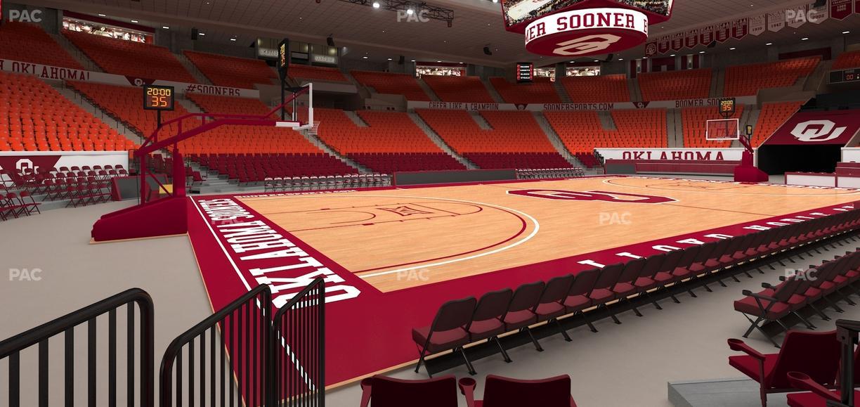 Lloyd Noble Center - Section F 5 Seat View