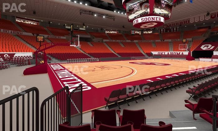 Lloyd Noble Center - Section F 5 Seat View