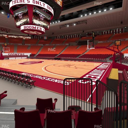 Lloyd Noble Center - Section F 6 Seat View