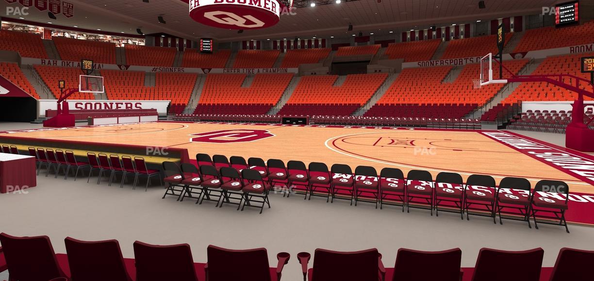 Lloyd Noble Center - Section F 7 Seat View
