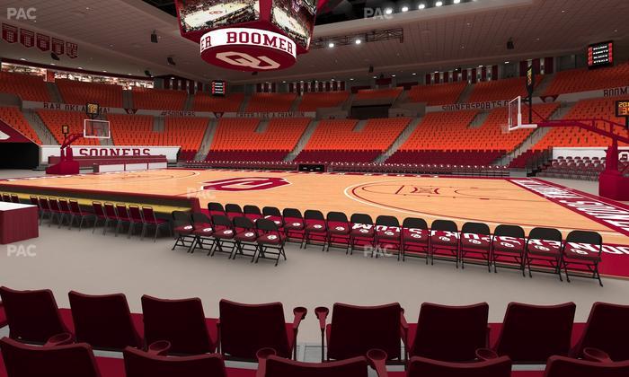 Lloyd Noble Center - Section F 7 Seat View