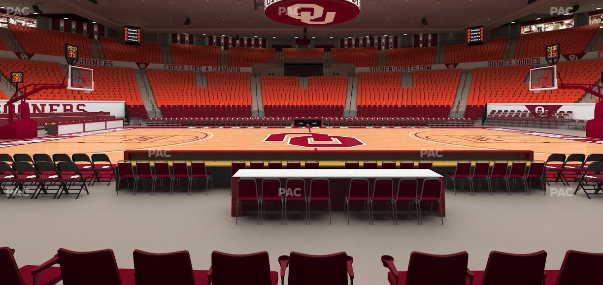 Lloyd Noble Center - Section F 8 Seat View
