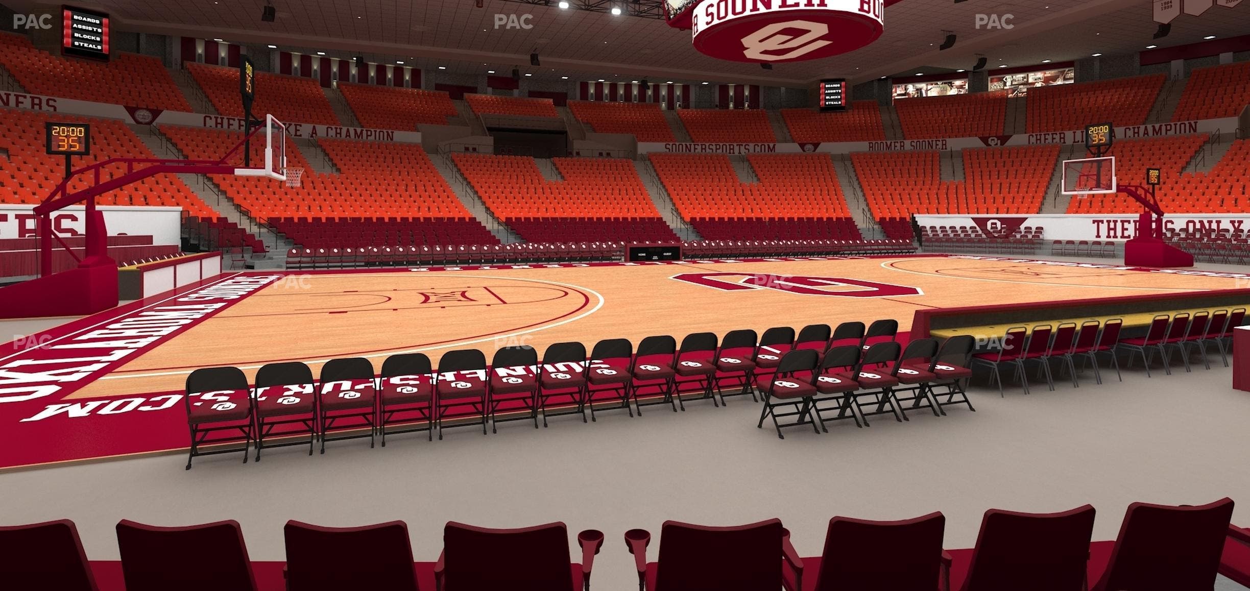Lloyd Noble Center - Section F 9 Seat View
