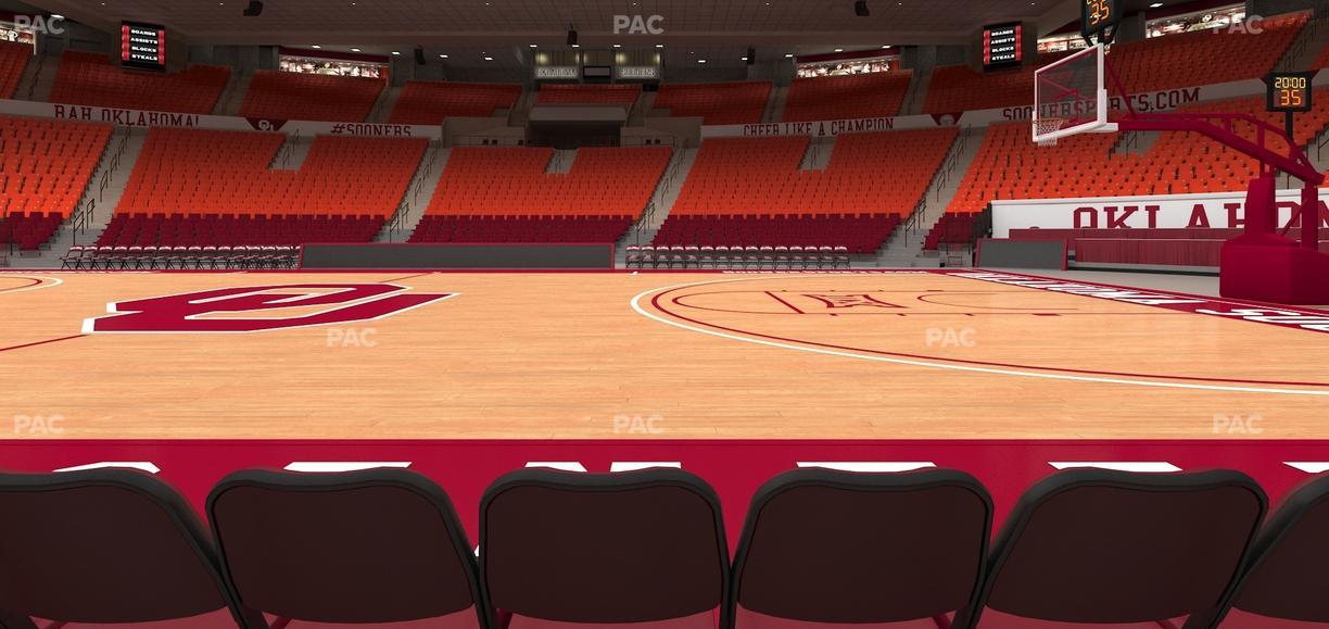 Lloyd Noble Center - Section Floor 2 Seat View