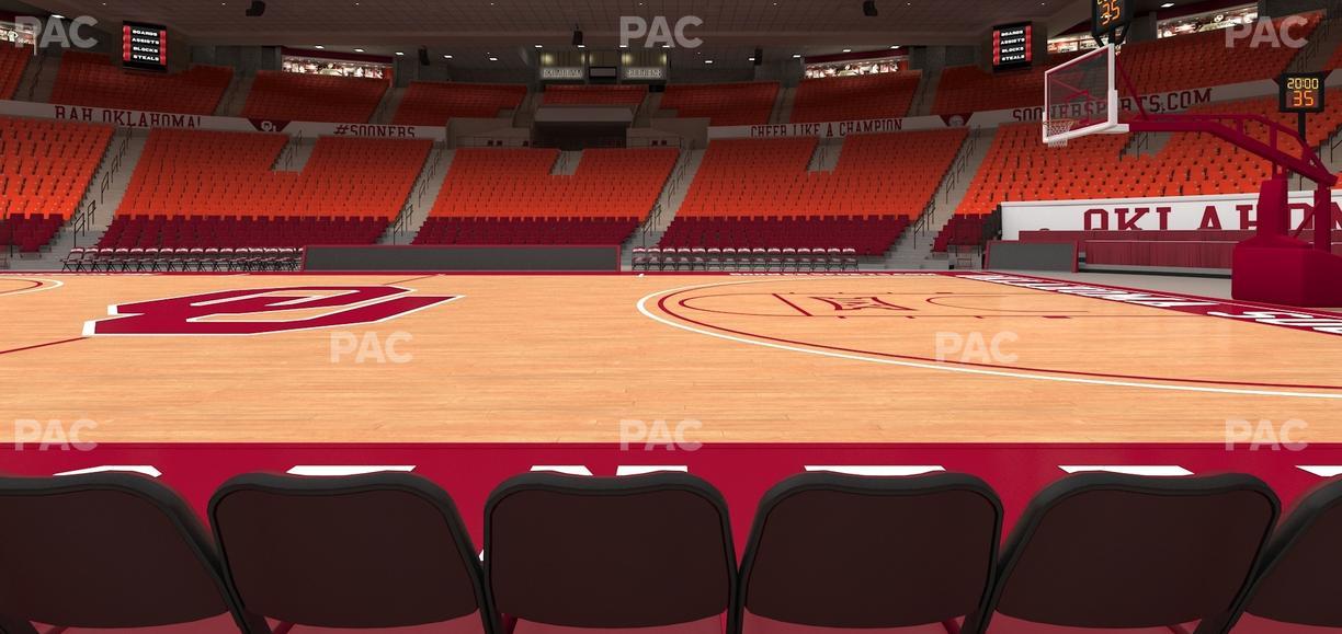 Lloyd Noble Center - Section Floor 2 Seat View
