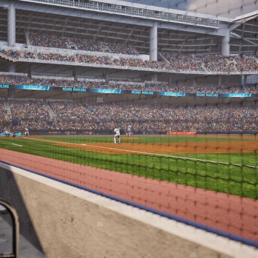 loanDepot park - Section 1St Base Dugout Club Field Level 1 Seat View