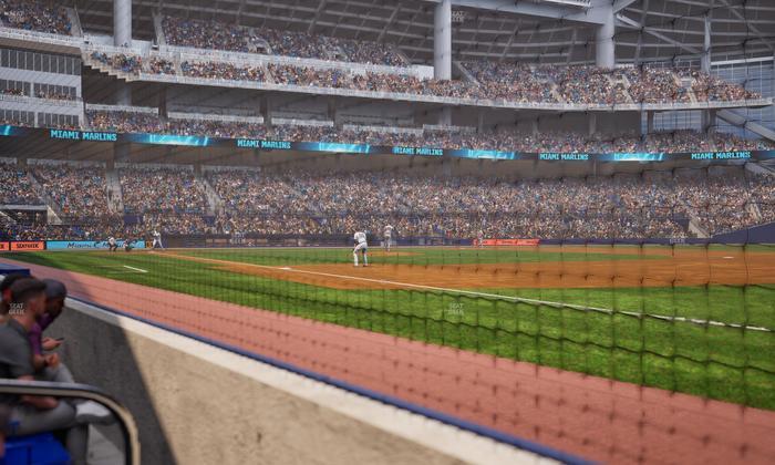 loanDepot park - Section 1St Base Dugout Club Field Level 1 Seat View