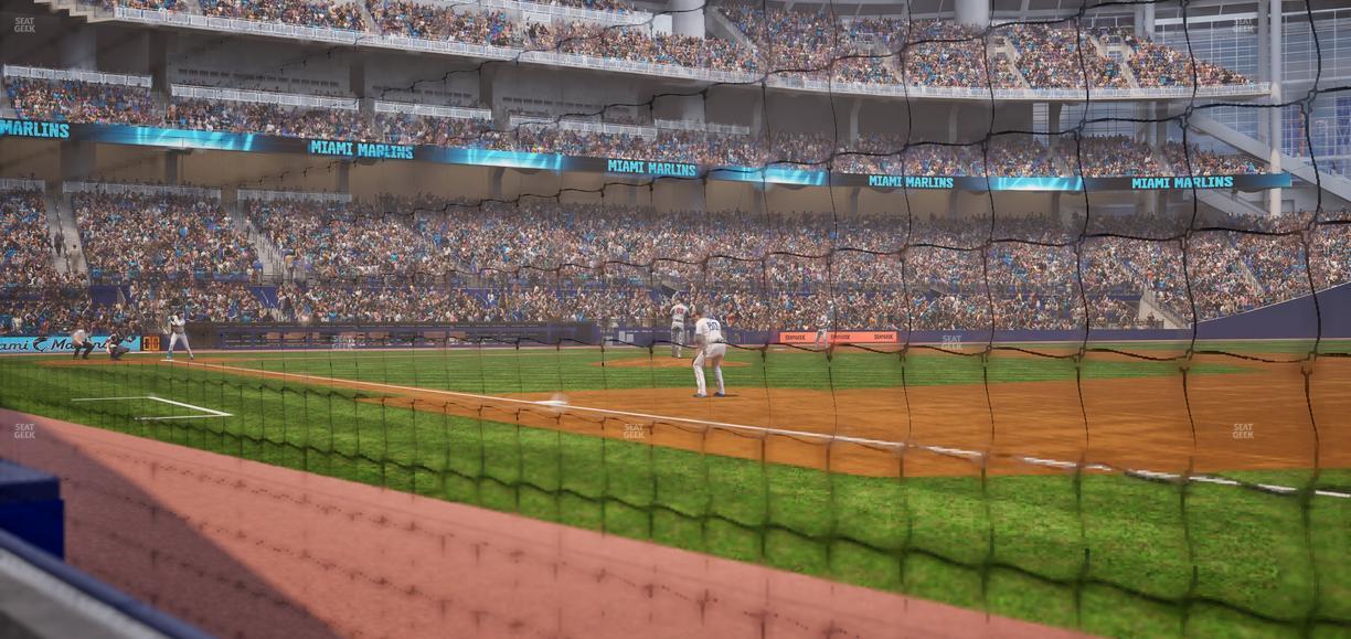 loanDepot park - Section 1St Base Dugout Club Field Level 2 Seat View