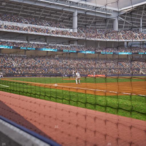 loanDepot park - Section 1St Base Dugout Club Field Level 2 Seat View