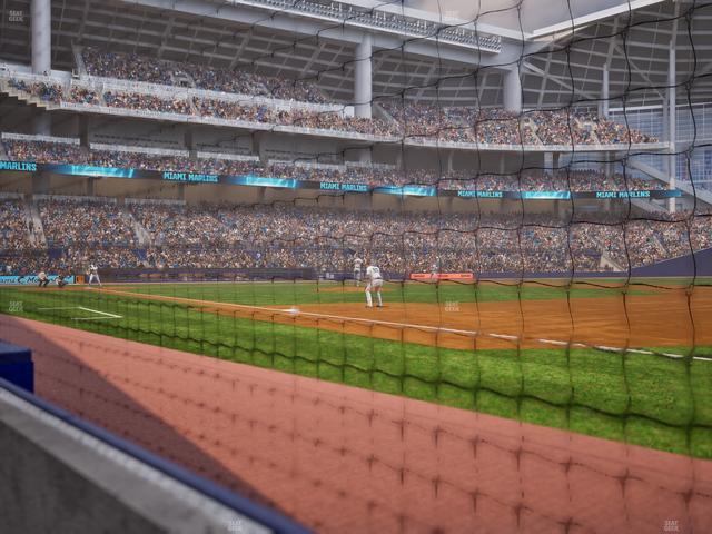 loanDepot park - Section 1St Base Dugout Club Field Level 2 Seat View