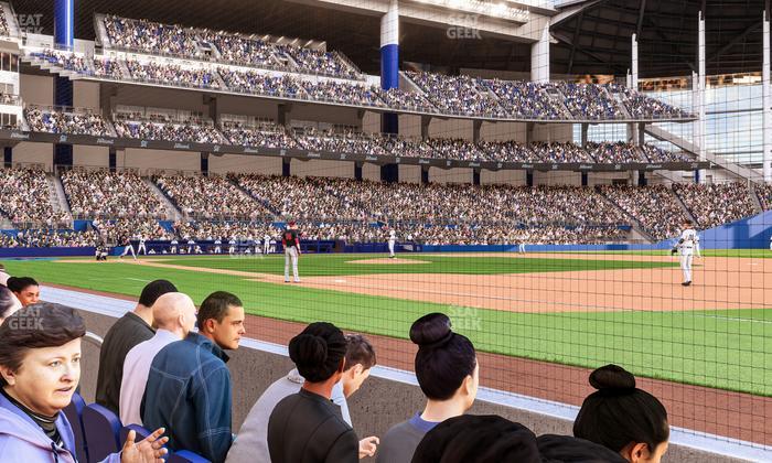 loanDepot park - Section 1St Base Dugout Club Field Level 2 Seat View