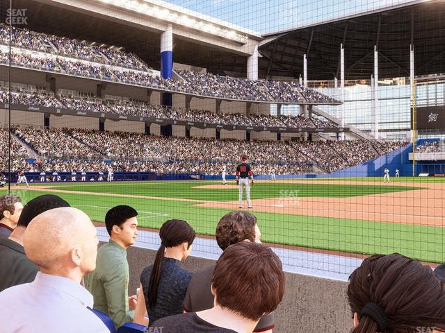 loanDepot park - Section 1St Base Dugout Club Field Level 3 Seat View