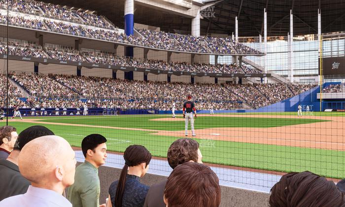 loanDepot park - Section 1St Base Dugout Club Field Level 3 Seat View