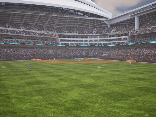 loanDepot park - Section Autonation Alley Deck Seat View