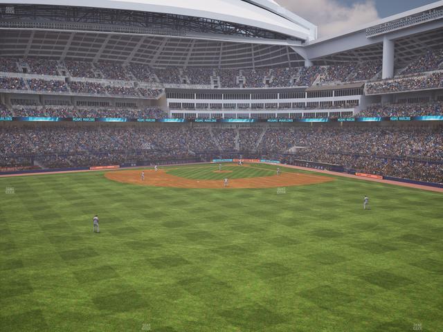 loanDepot park - Section Autonation Alley Seat View