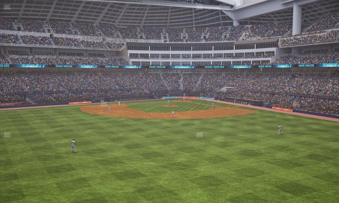 loanDepot park - Section Autonation Alley Seat View