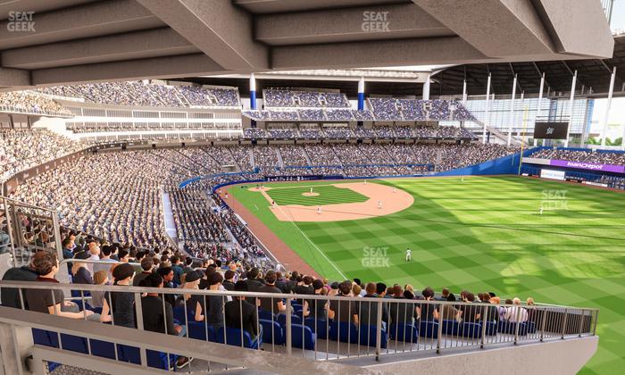 loanDepot park - Section Bar 201 Seat View