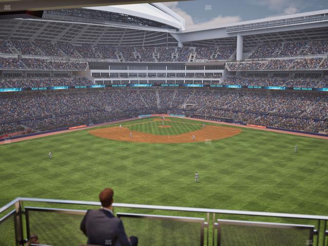 loanDepot park - Section Bar 201 Seat View
