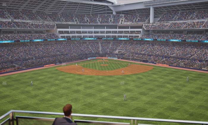 loanDepot park - Section Bar 201 Seat View